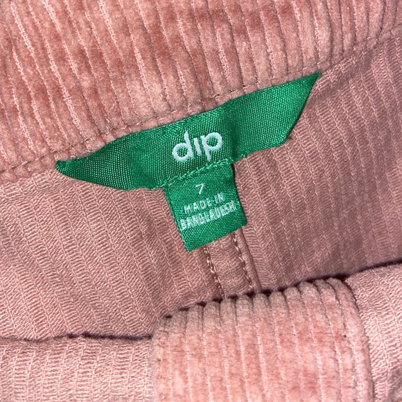 Corduroy Pink Mini Skirt - Picture 3 of 3